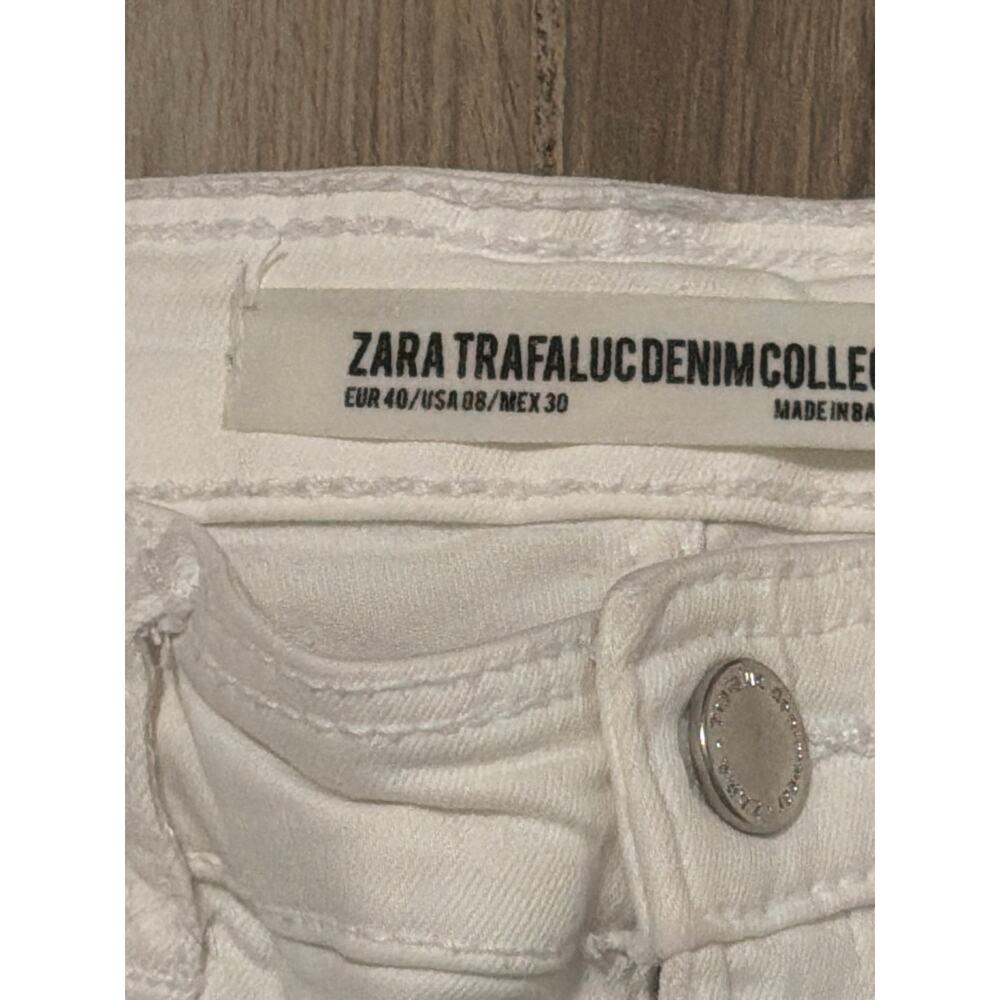 Zara High Rise Shaper Ankle Length White Jegging Size 8 - Picture 4 of 8